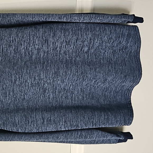 Under Armour Men's Fleece Sweater 1/2 Zip Long Sleeve Mock Neck Academy Blue L - Picture 8 of 9